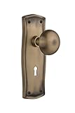 Nostalgic Warehouse Prairie Plate with Keyhole New York Knob, Mortise - 2.25