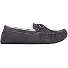 SNUGRUGS Men's Alfie Wool Lined Suede Sole Moccasin Slipper, Dark Grey, 15 UK / 49 EU #3