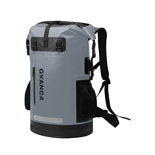 GVANCA Waterproof Dry Bag Backpack for Kayaking, Roll Top Closure Dry Backpack for Kayak, Dry Sack for Outdoors Water Activities Boating Sailing Canoeing Rafting Diving Fishing and Camping