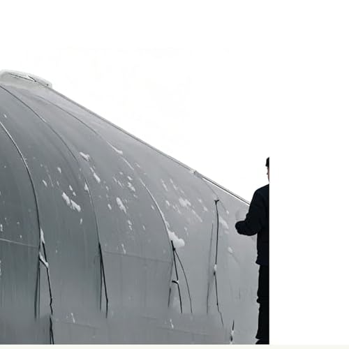 LXWKAI Gewächshaus-Schneekratzer mit Teleskopstange (2–6 m), Schneeräumgerät für große Höhen, verstärkte Materialklinge, stabile 3-Punkt-Abstützung, Robustes Schneeräumgerät für Gewächshausdächer