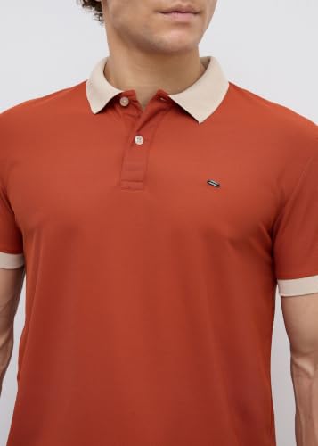 Image of Nostrum Mary Half Sleeve Polo T-Shirt with Two-Tone Collar, Stylish T Shirt for Men, Polo Tshirts for Men, Cotton T Shirt for Man, Casual Tshirt for Mens Boys