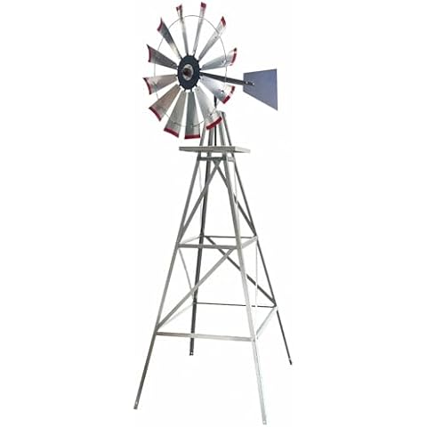 Scott Windmills 11-Foot Tall Windmill w/Plain Tail and Metal Stand Cover