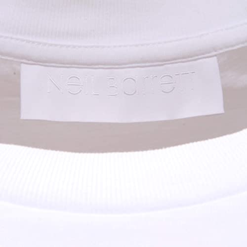 Neil Barrett t-shirt man en coton blanc 7582AG coupe ajustée motif camouflage - 4