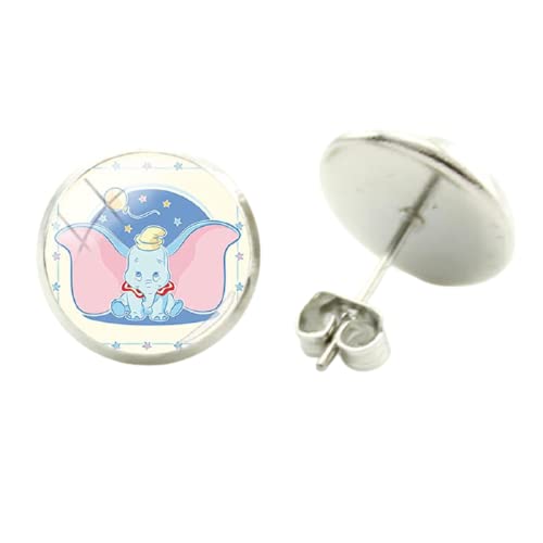 Disney Nette Und Lustige Dumbo Bild Ohrringe Trend Und Großzügigen Stil Ohrringe Glas Cabochon...