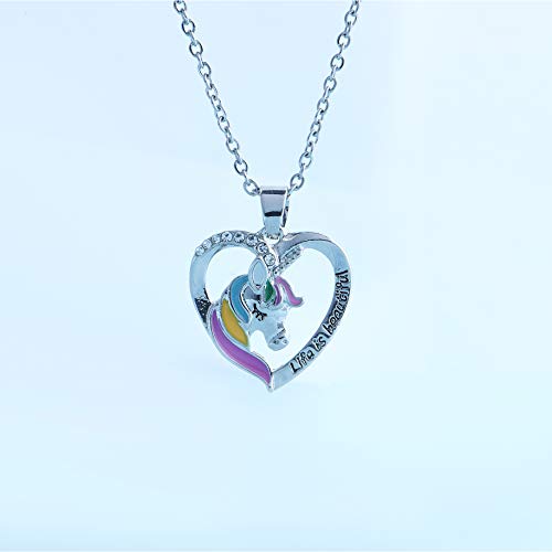 Sterling Silver Kids Unicorn Pendant Necklace Party Favors for Girls4
