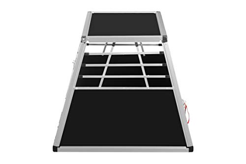 ALPUNA Transportbox N9 – Aluminium Hundebox 82×90×68 cm – Auto Hundebox mit Notausstieg, sicherer Hundetransport im Kofferraum