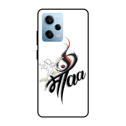 Image of SmashItUp Family | Mom and Dad | Maa Paa Designer Printed TPU Metal Case Mobile Back Cover for Redmi Note 12 Pro 5G