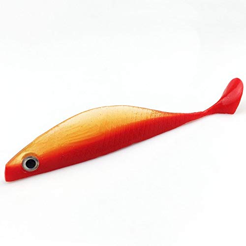 1Pcs Fishing Lure 14cm 13.2g Worm Jig Artificial Handmade Fly Soft Lure