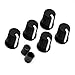 WXYINSPAS 5pcs Universal EQ Rotary Knob Replacement Equalizer Potentiometer Fader Knobs Push Rod Cap for DJ Controller Mixer Console Pioneer DJM、DDJ、XDJ, Denon Numark AKAI Rane VESTAX (Black Hats)