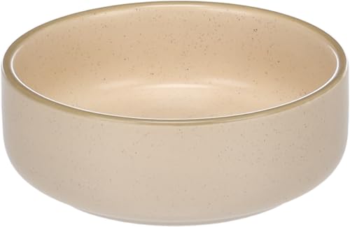 Hundenapf Keramik – hundenapf kleine Hunde – 350ml – pflegeleicht & robust – rund beige – Flamingo