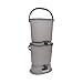 Skaza Bokashi Essential Biom&uuml;lleimer K&uuml;che Set (2 x 15,3 Liter) + Base &ndash; Komposteimer K&uuml;che und Garten aus recyceltem Kunststoff &ndash; Starter Set + incl. 1 kg Fermentation Starter (Hellgrau)