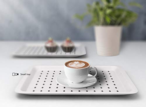 image for Bravi 3PC Anti-Slip Food Serving Tray with Handles 17.9
