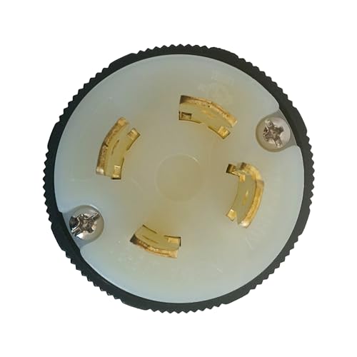 Image of OCSParts L16-30P Grounding Locking Plug, 30A 480V AC, 3 Pole 4 Wire, cUL Listed, NEMA L16-30 (Pack of 5)