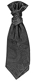plastron krawattenschal Marke: Paul Malone Paul Malone Hochzeitskrawatte schwarz paisley Plastron Hochzeitsmode - Herren Hochzeit Krawatte