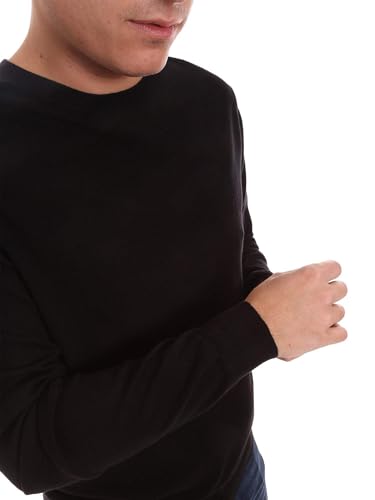 Pull homme noir Frankie Morello idéal pour vos sorties citadines - 4