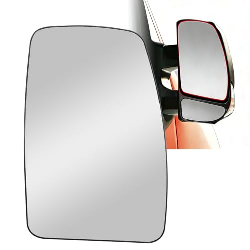 4419417 Right Door Wing Upper Mirror Heated Glass, Replacement for Vauxhall Opel Movano 2010-2021, Replacement for Renault Master Mk3 2010-UP, for Nissan NV400 2010-2021, Replace 93197495 963655132R