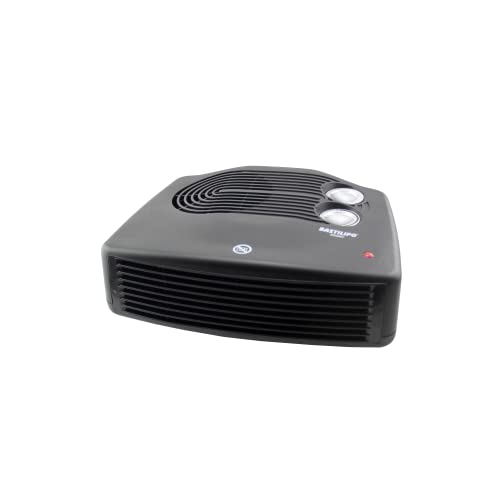 Bastilipo - Termoventilador horizontal premium negro, 1000/2000W, termostato, THP-2000N