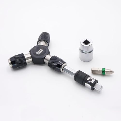 711L Hex Bit and Square Drive Socket 2 in 1 Extension - Swap Sockets in for Screwdriver Bits with A Flick of Fingers - 2PCS