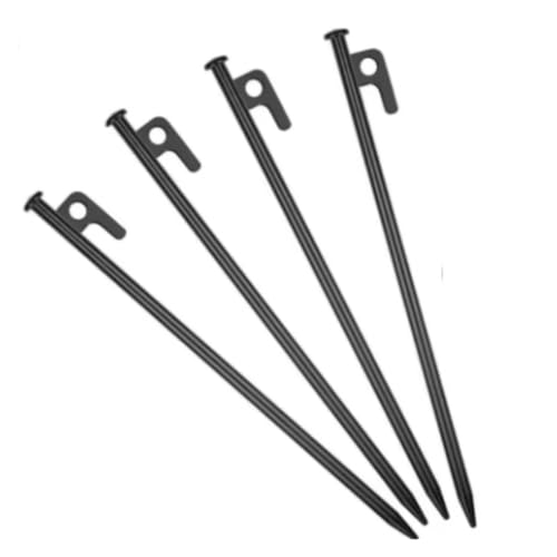 Clavos para tienda de campaña y estacas de acero de 8 pulgadas para suelo duro