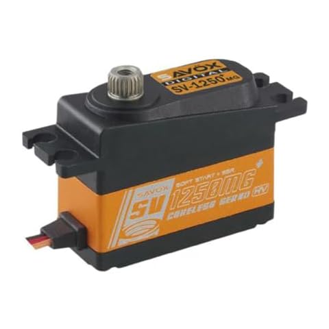 Savox Servos SV1250MGP High Voltage Micro Tail Servo W/Soft Start, 0.095Sec / 111.1Oz @ 7.4V Cover
