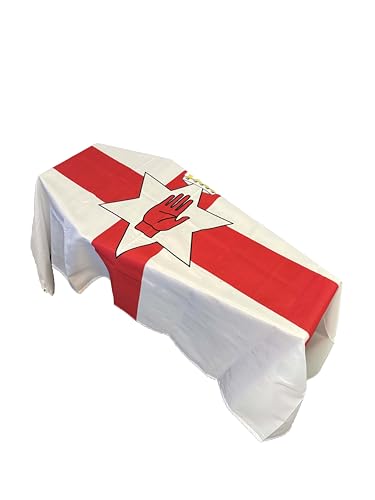 Bandera de Irlanda del Norte con ataúd resistente para exterior 2