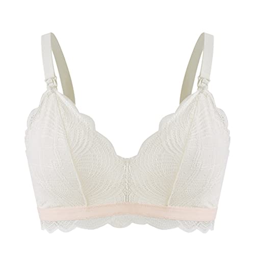 Soutien-gorge d'allaitement sans armatures blanc rembourré taille 75A