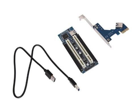 zalati PCI-E To Pci Riser Card to USB3 Hub Adapter for Desktop Laptop Card Generic 2 Port - Image 2