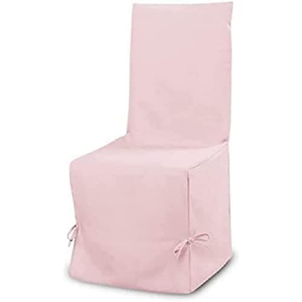 Soleil d'ocre Panama Cotton Chair Cover 37 x 50 x 115 cm Pink, 105x45 cm