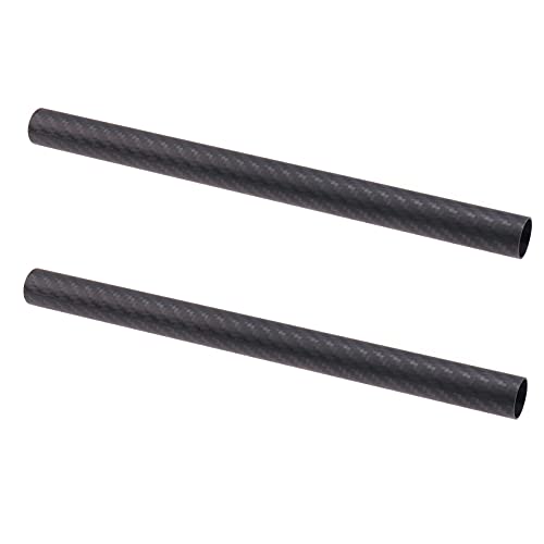 Image of FocusFoto 19mm Carbon Fiber Rods 20cm /8inch Length for 19mm Rod Rail Support System DSLR Camera Rig (Pack of 2)