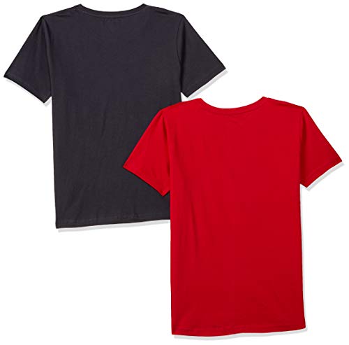 Image of Joshua Tree Boy's Paisley Regular fit T-Shirt (GT03-14 Red and Black 9-10 Yrs)