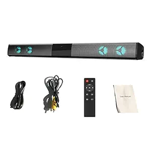 MERISHOPP TV Sound Bar Bluetooth with 4 Speakers for PC 7 Color RGB Light Bubble Pack Consumer Electronics | TV Video & Home Audio | Home Speakers & Subwoofers