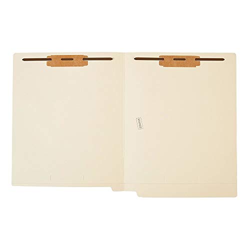 Staples 807785 Manila End-Tab Fastener Folders With Reinforced Tabs Letter Size 50/Bx #TOP1