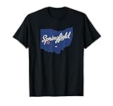Springfield Ohio OH Map T-Shirt