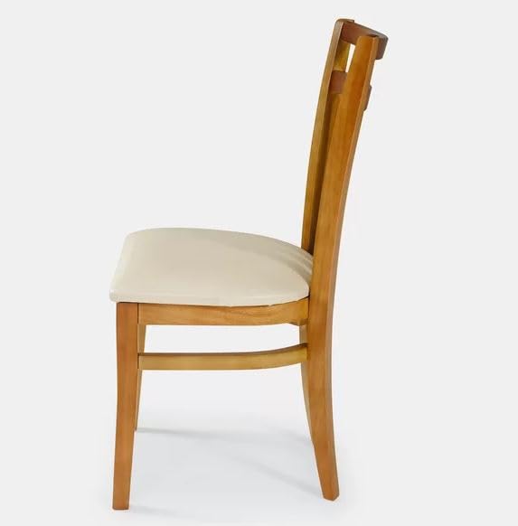 Cadeira de Jantar Madeira Maciça Larissa Para Sala de Jantar glide