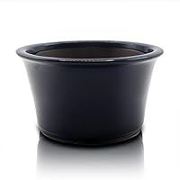 Amazon.co.jp: うめきち盆栽用品店 盆栽鉢 5号 丸反型鉢 青色