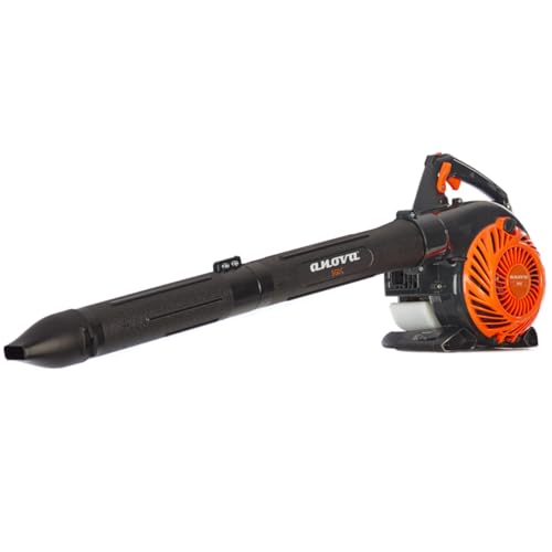 ANOVA - Soplador-Aspirador Gasolina | 1,1 HP - 0,8 KW | 26 CC | 4,9 KG | Volumen Aire 10,5 M³/MIN | Velocidad Aire 60 M/S | para Aspirado en Bricolaje y Trabajos de Limpieza | Arranque Manual
