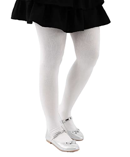 SIRRI Girls Opaque Fleece Tights Ultra Soft Footed Stocking