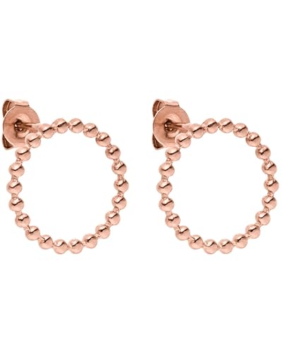 Purelei Karma Ohrringe (Roségold) – Damenohrringe aus langlebigem Edelstahl – Wasserfeste Ohrringe Damen – 1,5 cm Durchmesser – Modeschmuck für deinen individuellen Look