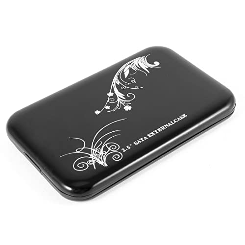 Caja externa aluminio negra USB 2.0 para disco HDD 2.5" miniatura 1