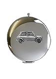  Min Coop Works Rally Ref145 Miroir de poche rond effet étain Chromé