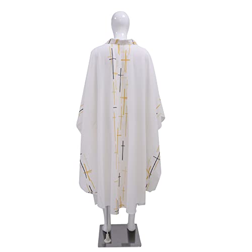 Church Pastor Celebrant Chasuble Priest Vintage Robe Gown Cape Casscock Clergy Pulpit Altar Server Vestment Men Women3