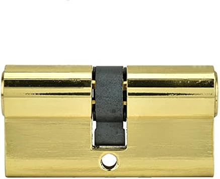 Thumb Turn Euro Cylinder Lock, Door Cylinder Biased Lock 60mm Security Copper Dual Open Lock Cylinder Anti-Theft Entrance Brass Door Lock Cylinder with Keys