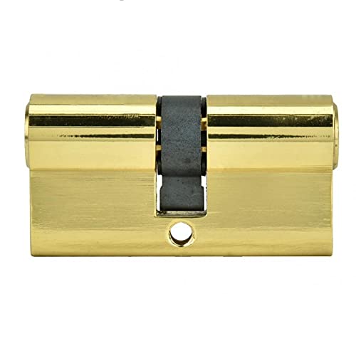 Cylinder Lock, 60mm Security Copper Dual Open Lock Cylinder Anti-Theft Entrance Brass Door with Keys
