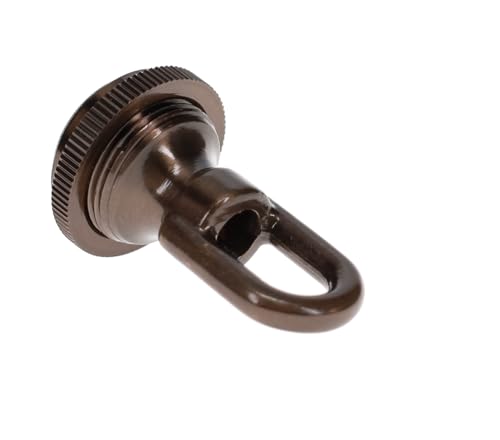 Image of B&P Lamp Cast Antique Bronze Screw Collar Ceiling Light Canopy Plate Kit