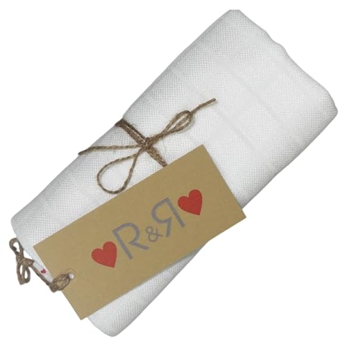 Generisch R&R Musselin Pucktuch Baby – Ökologische Stoffwindeln aus Bambus & Meeresalgen – Weiche, Antiallergische Babydecke musselin mit UV-Schutz (100x100 cm)
