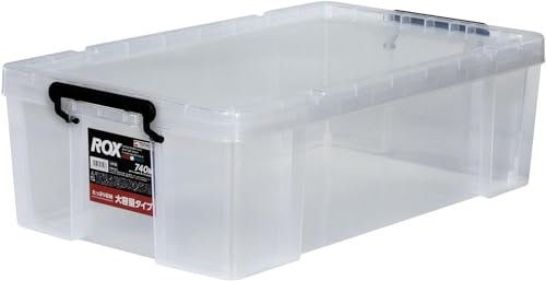天馬 耐久性に特化した収納ボックス 日本製 防災 ロックス 740M クリアケース コンテナボックス 頑丈 衣装ケース プラケース ROX 【幅44×奥行74×高さ23cm】のサムネイル