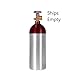 New 15 Cu Ft Aluminum Nitrogen Cylinder, CGA580 Valve, DOT Approved, Lightweight Industrial Gas Tank