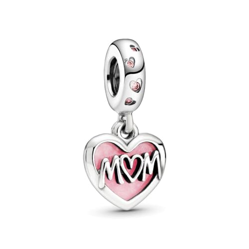 Image of Mom Family Charms Bead for Bracelets and Necklaces Jewelry Charm for Women Valentine Mother's Day