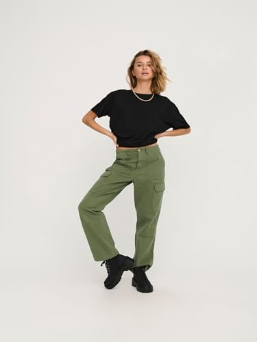 Only Onlmalfy Hw Cargo Pant Pnt Pantaloni, Kalamata, S / 31L Donna - 5