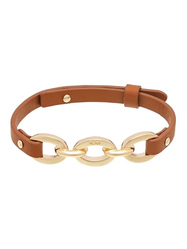 Bracelet en cuir à maillons fini les bijoux ternes avec le style Karen Millen